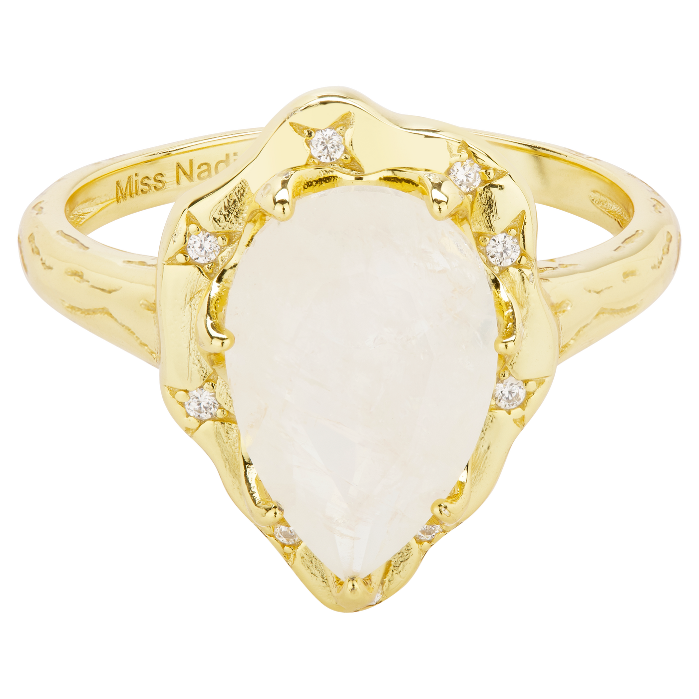 MOONSTONE DROP RING DIANA