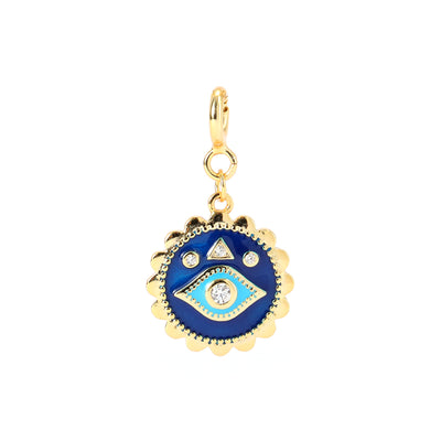 Enameld Evil Eye Necklace