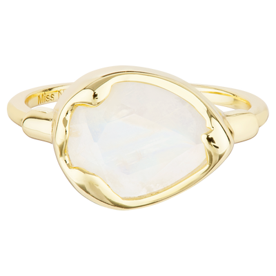 Moonstone Ring Organic Shape