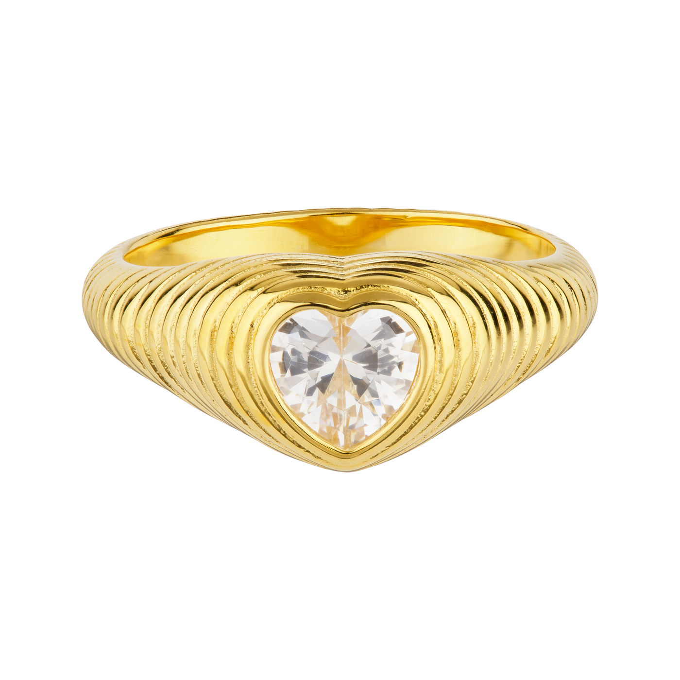 Statement Heart Ring - Ahimsa