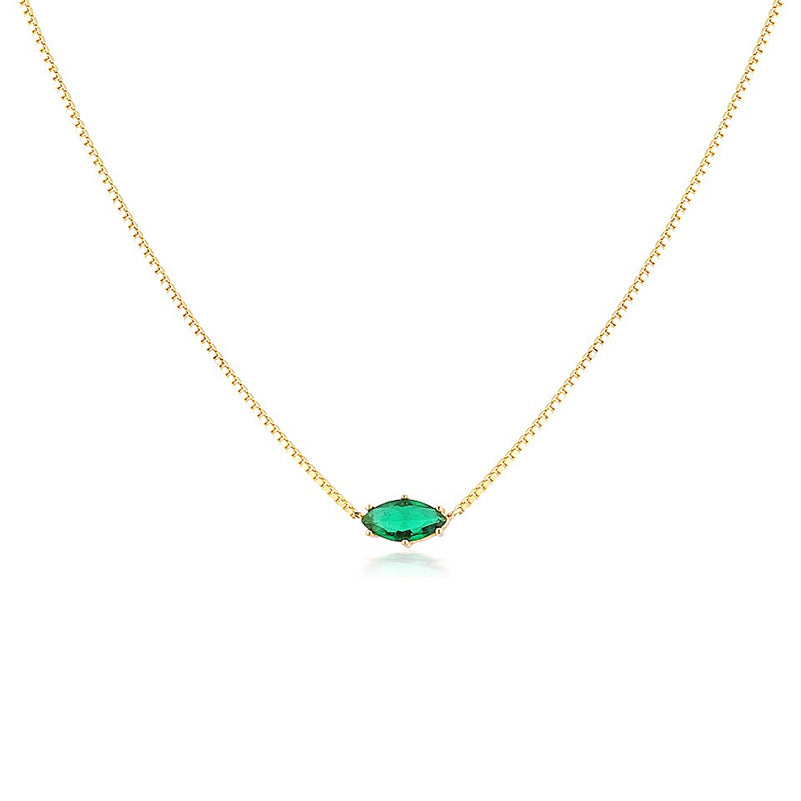 Green Evil Eye Necklace