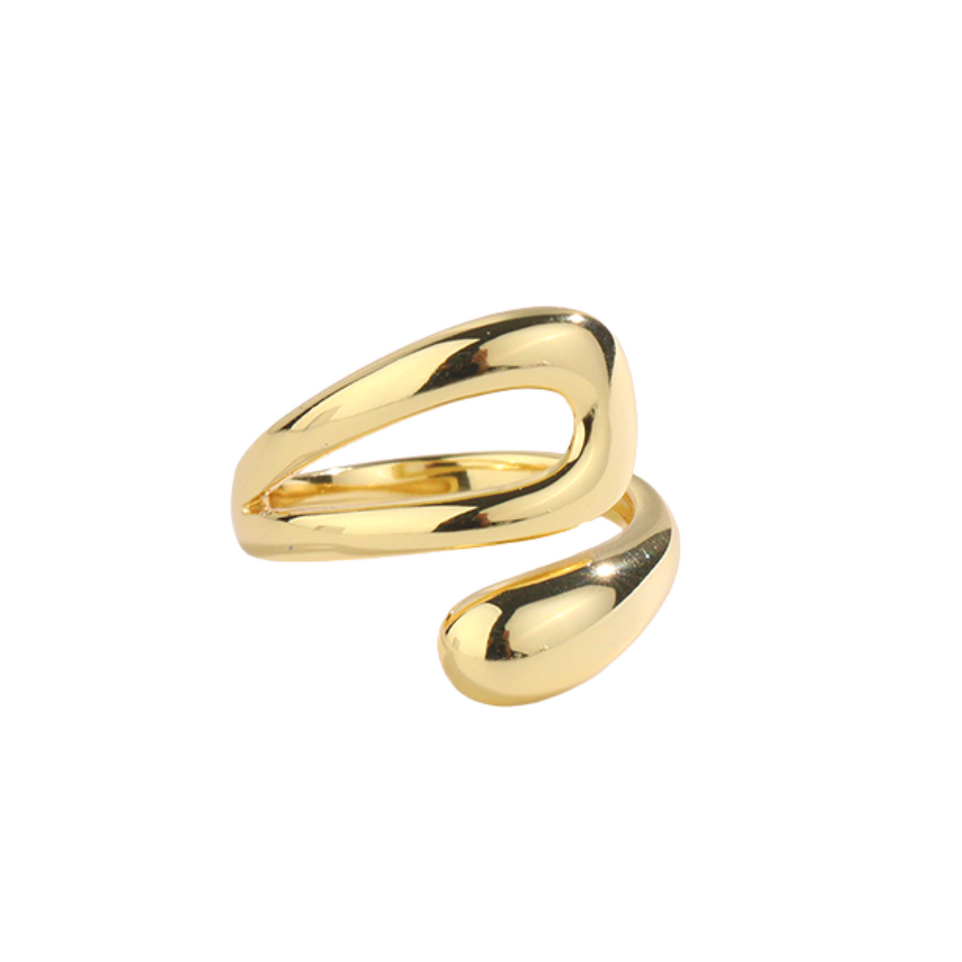 This ring is adjustable and fits everyone.  Material: 925 Sterling Silver, 18k gold plated. This is a bold chunky ring. A real statement piece for every day.